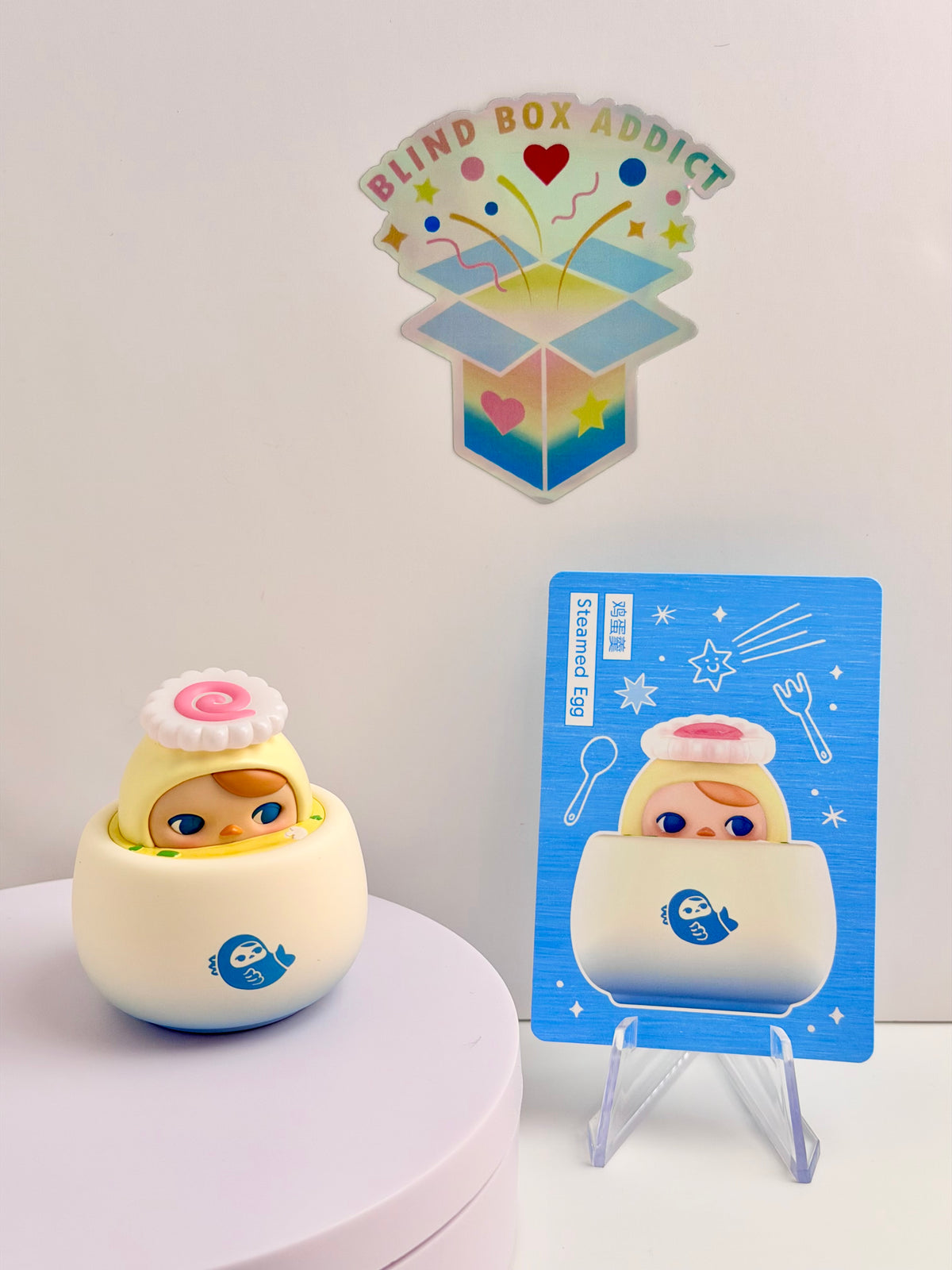 Pucky Egg Beanie Series - Steamed Egg Vinyl Figure