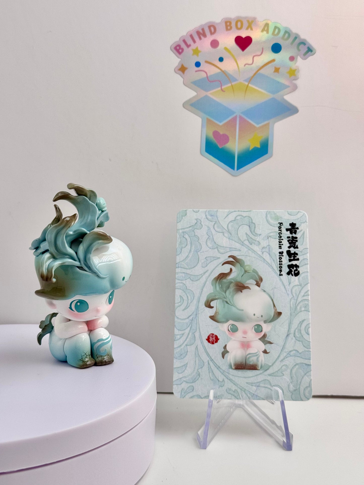 Dimoo Stories in the Cup Series- Porcelain Blossoms Vinyl Figure
