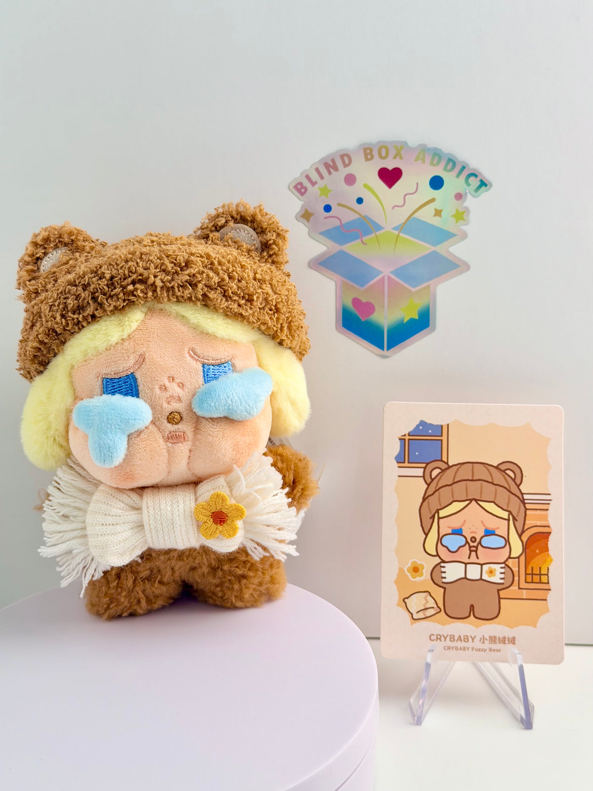 Pop Bean Fluffy & Cozy Series - Crybaby Plush Pendant