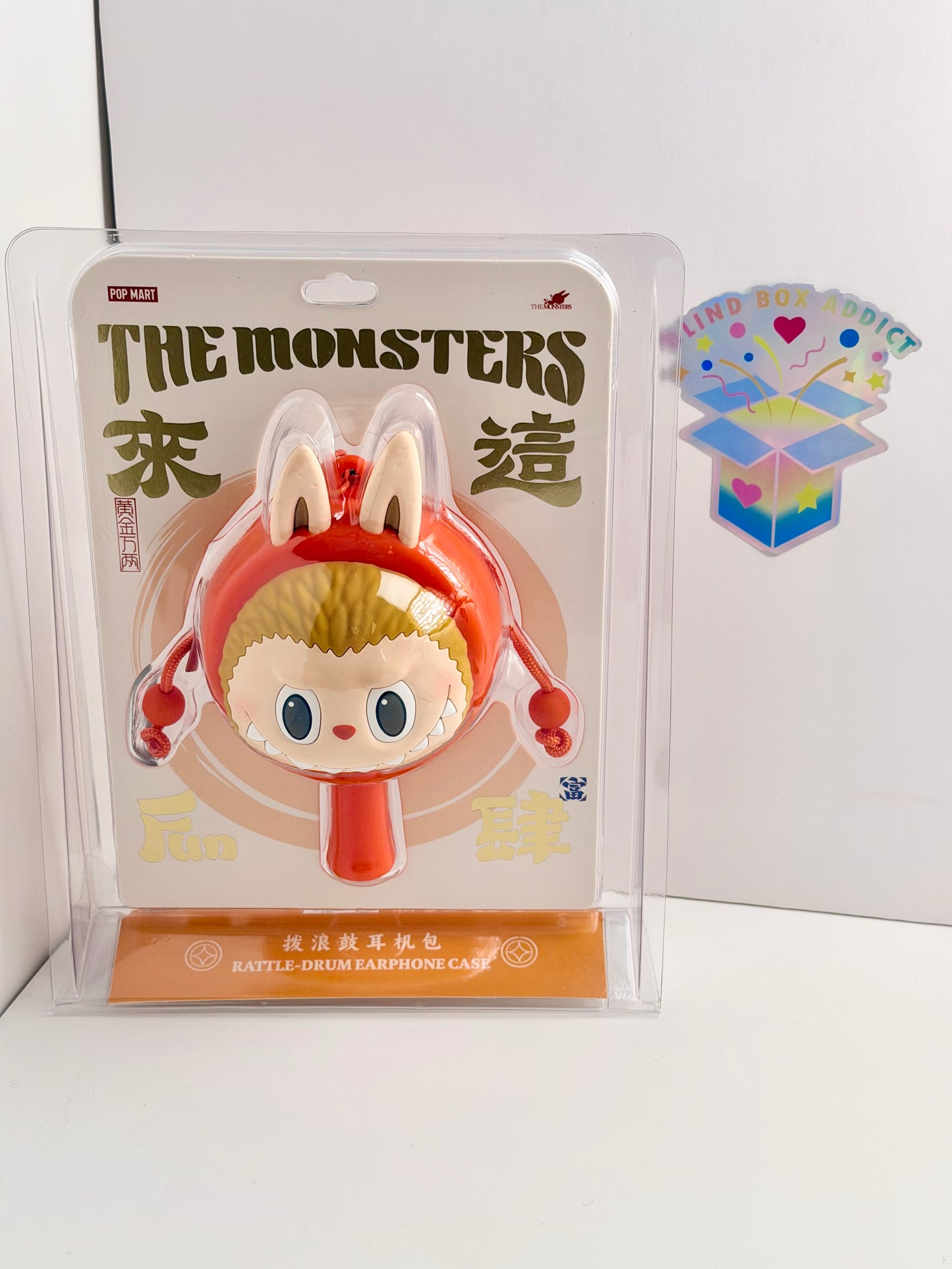 The Monsters Labubu Lunar New Year Rattle Drum Earphone Case