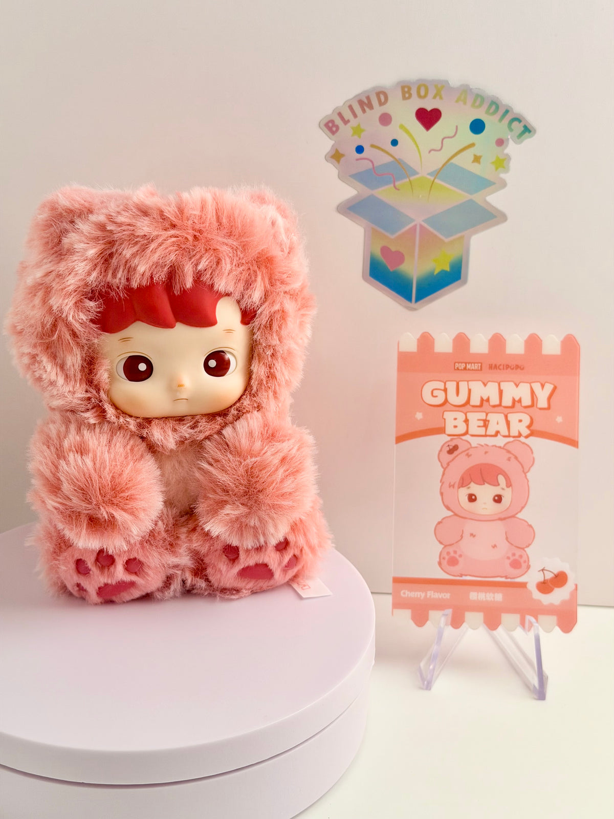 Hacipupu Gummy Bear Series - Cherry Flavor Plush Keychain