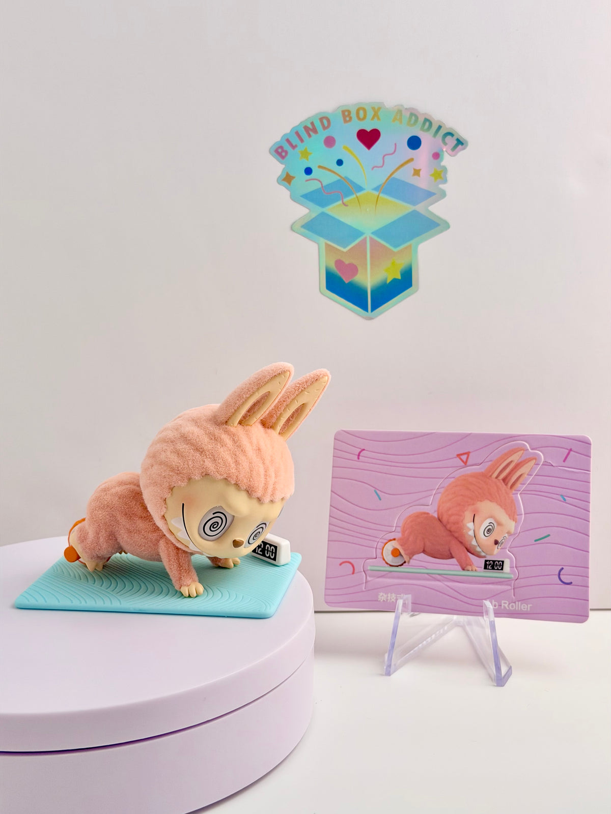 The Monsters Lazy Yoga Series - Labubu Ab Roller Vinyl Figure