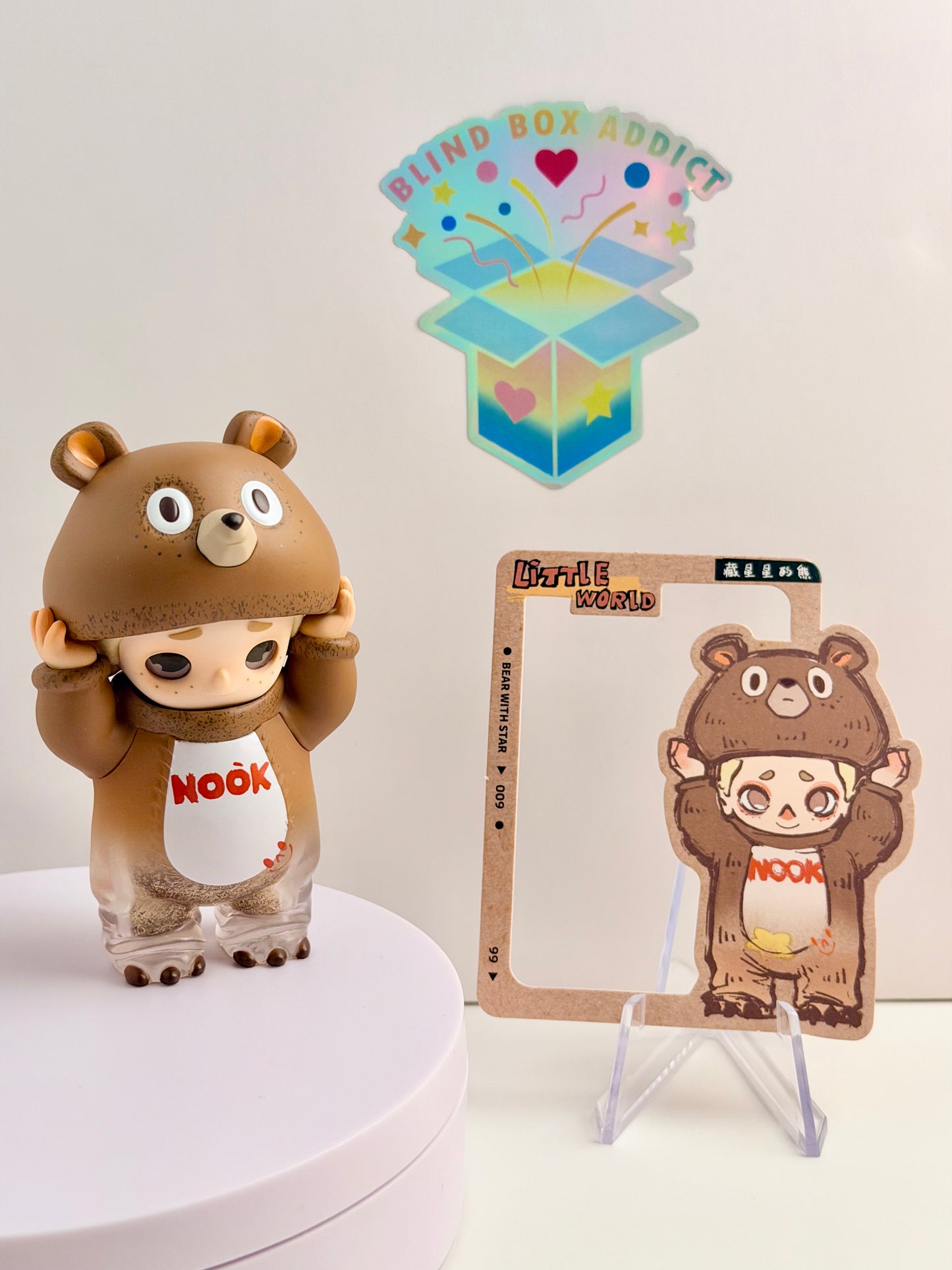 Nook Little World Series - Bear with Star Vinyl Figure