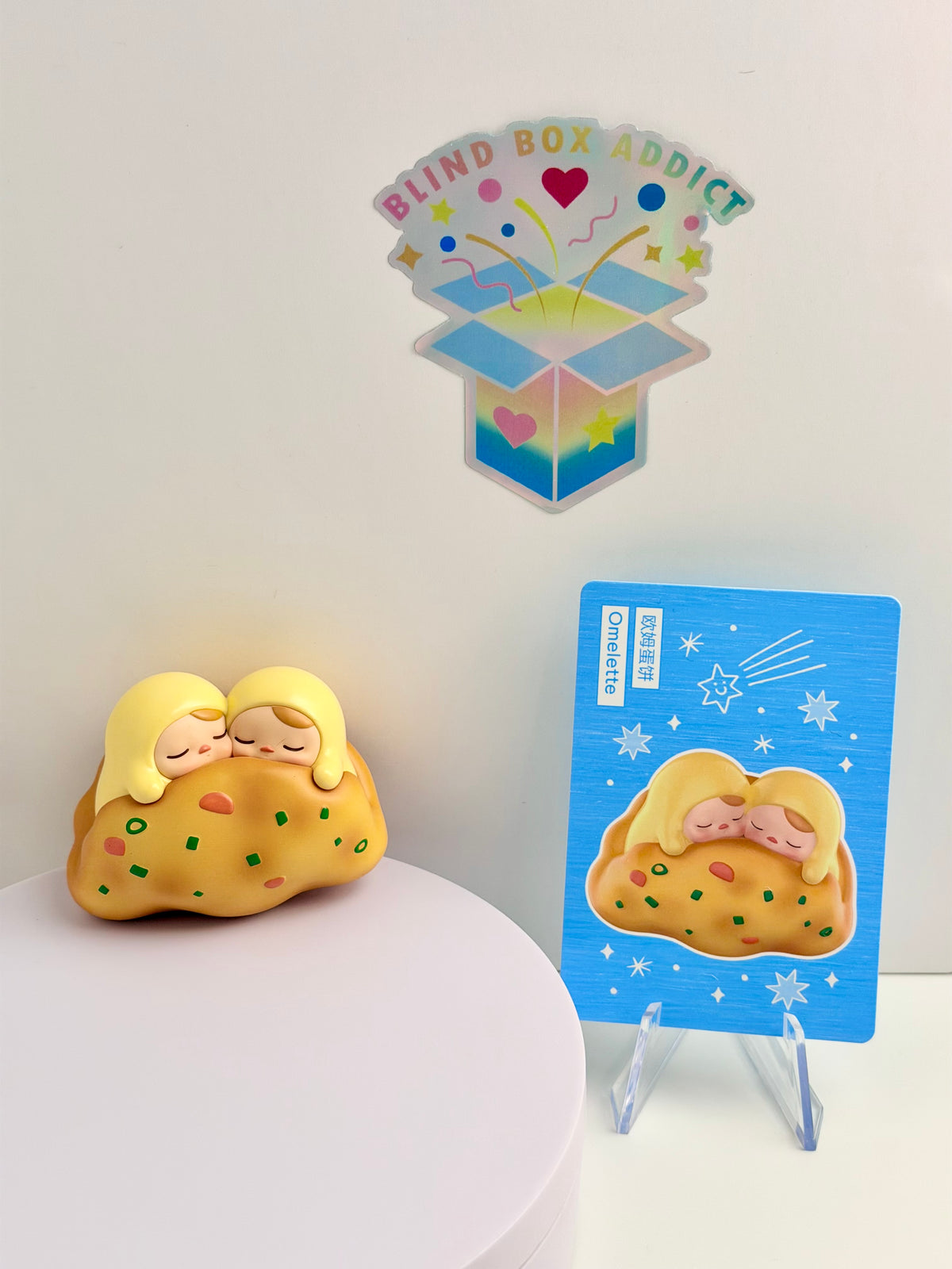 Pucky Egg Beanie Series - Omelette Vinyl Figure