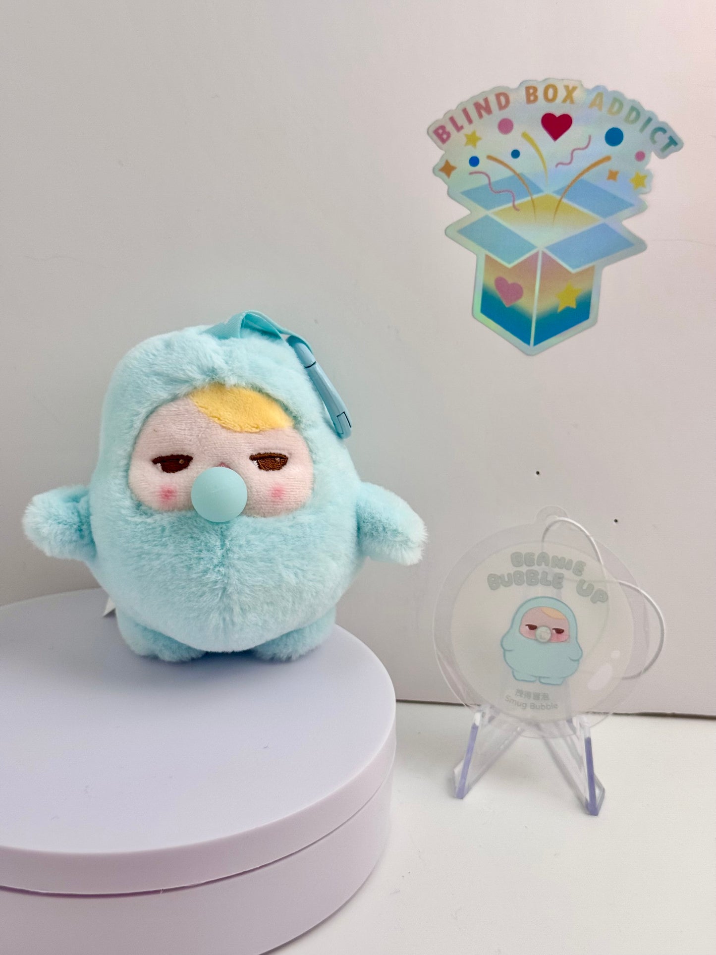 Pucky Beanie Bubble Up Series - Smug Bubble Plush Pendant