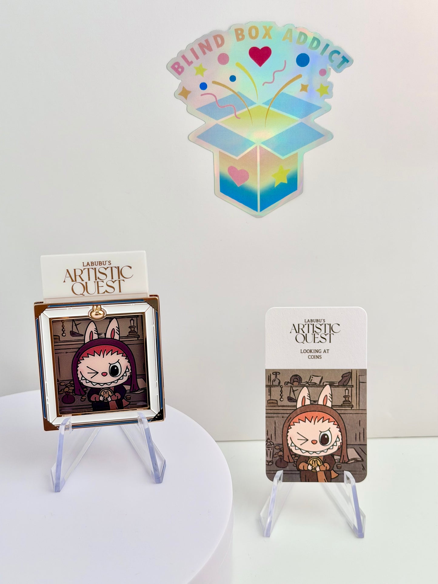 Labubu’s Artistic Quest Magnets Series - Looking at Coins Magnet