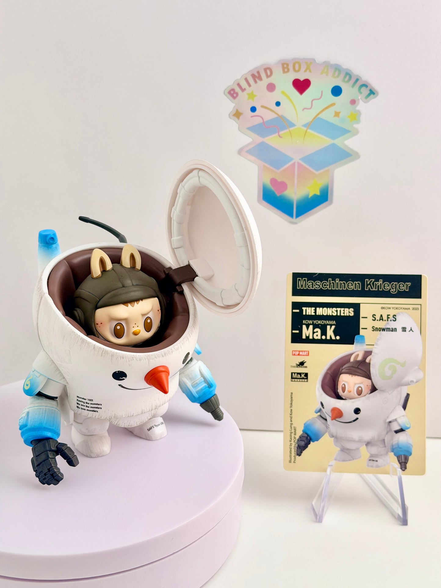The Monsters x Kow Yokoyama Ma.K. Series - Labubu S.A.F.S - Snowman Vinyl Figure