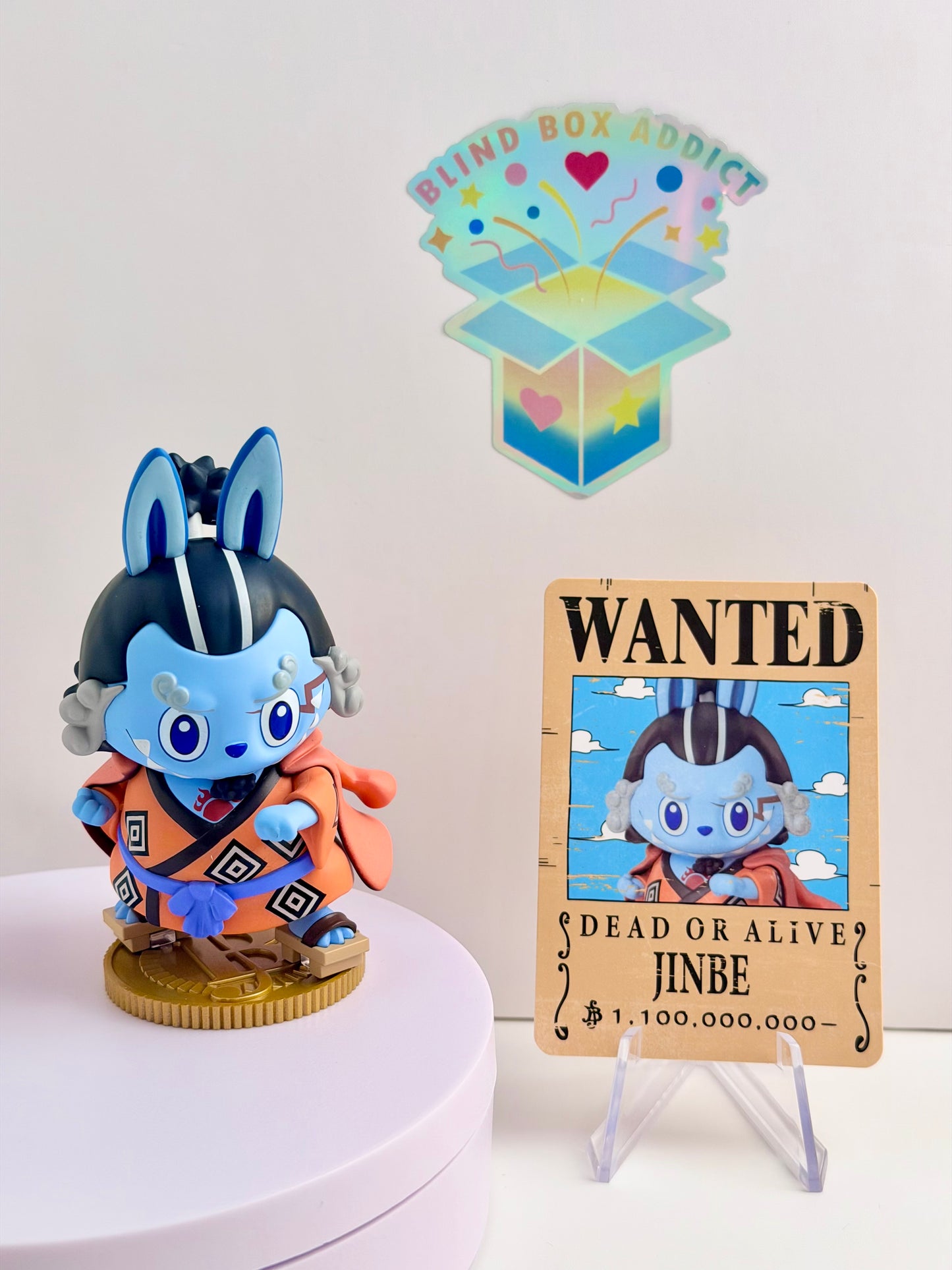 The Monsters One Piece Series - Jinbe Labubu Vinyl Figure