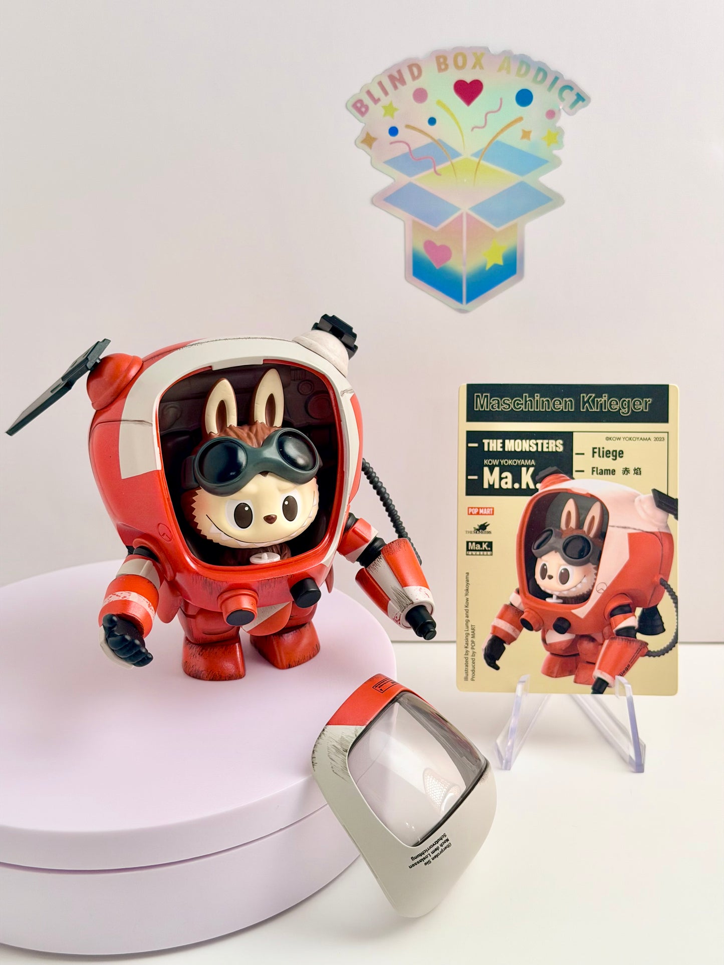 The Monsters x Kow Yokoyama Ma.K. Series - Labubu Fliege - Flame Vinyl Figure