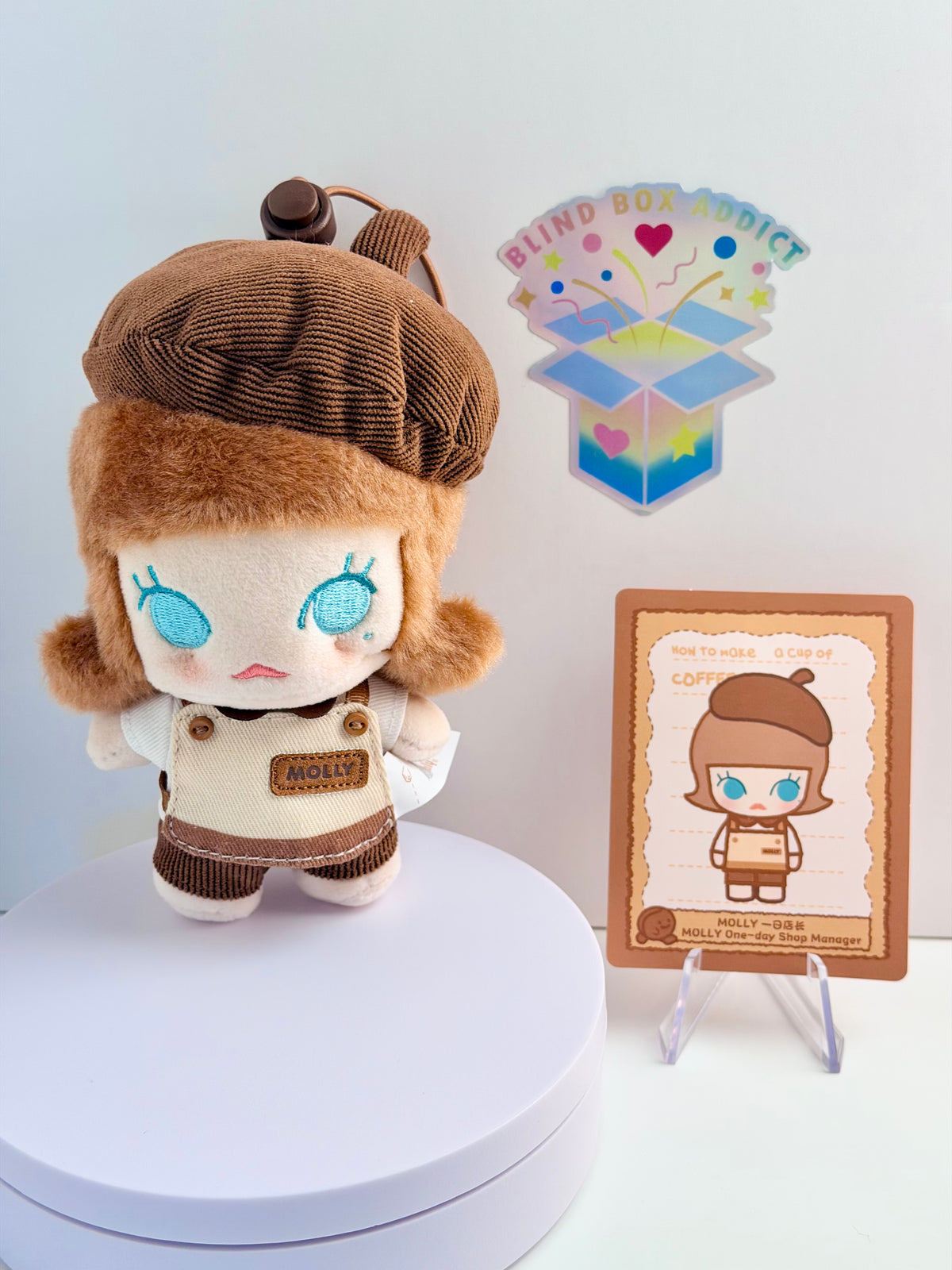 Pop Bean Coffee Factory Series - SECRET Molly Plush Pendant