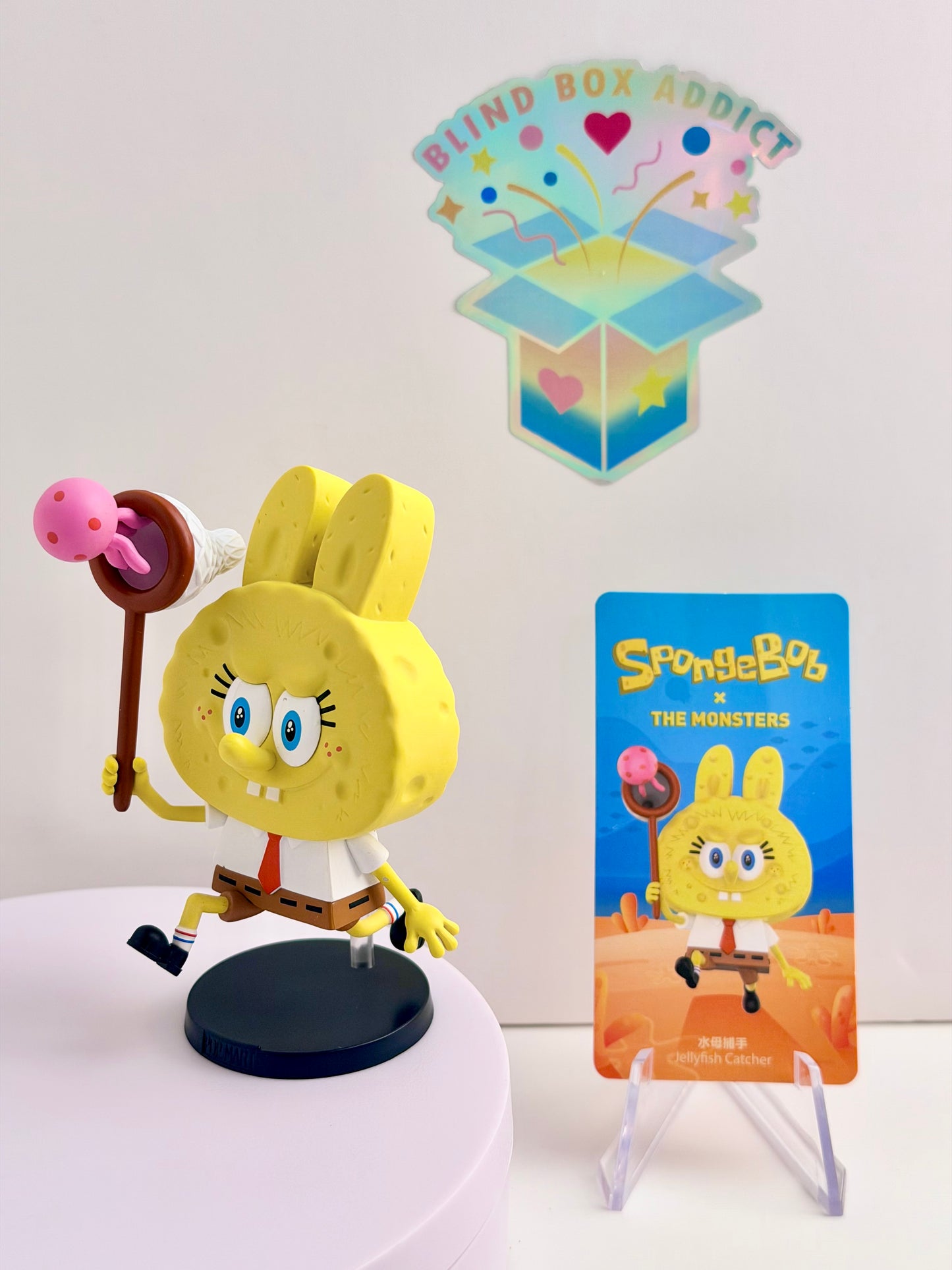 The Monsters x Spongebob Series - Labubu Jellyfish Catcher Vinyl Figure