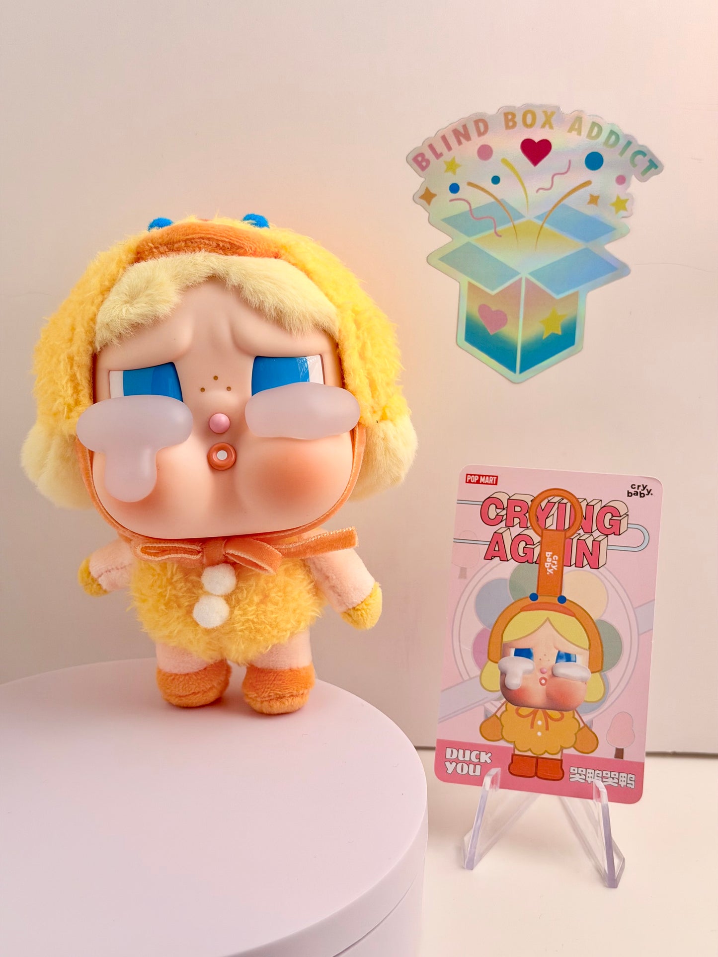 Crybaby Crying Again Series - Duck You Plush Pendant