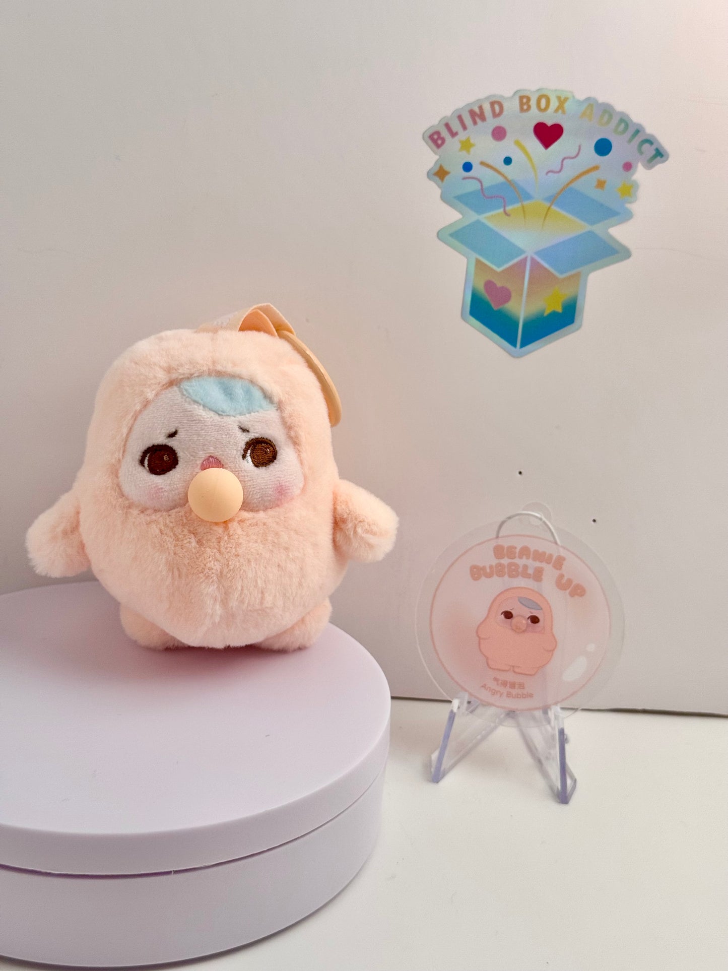 Pucky Beanie Bubble Up Series - Angry Bubble Plush Pendant