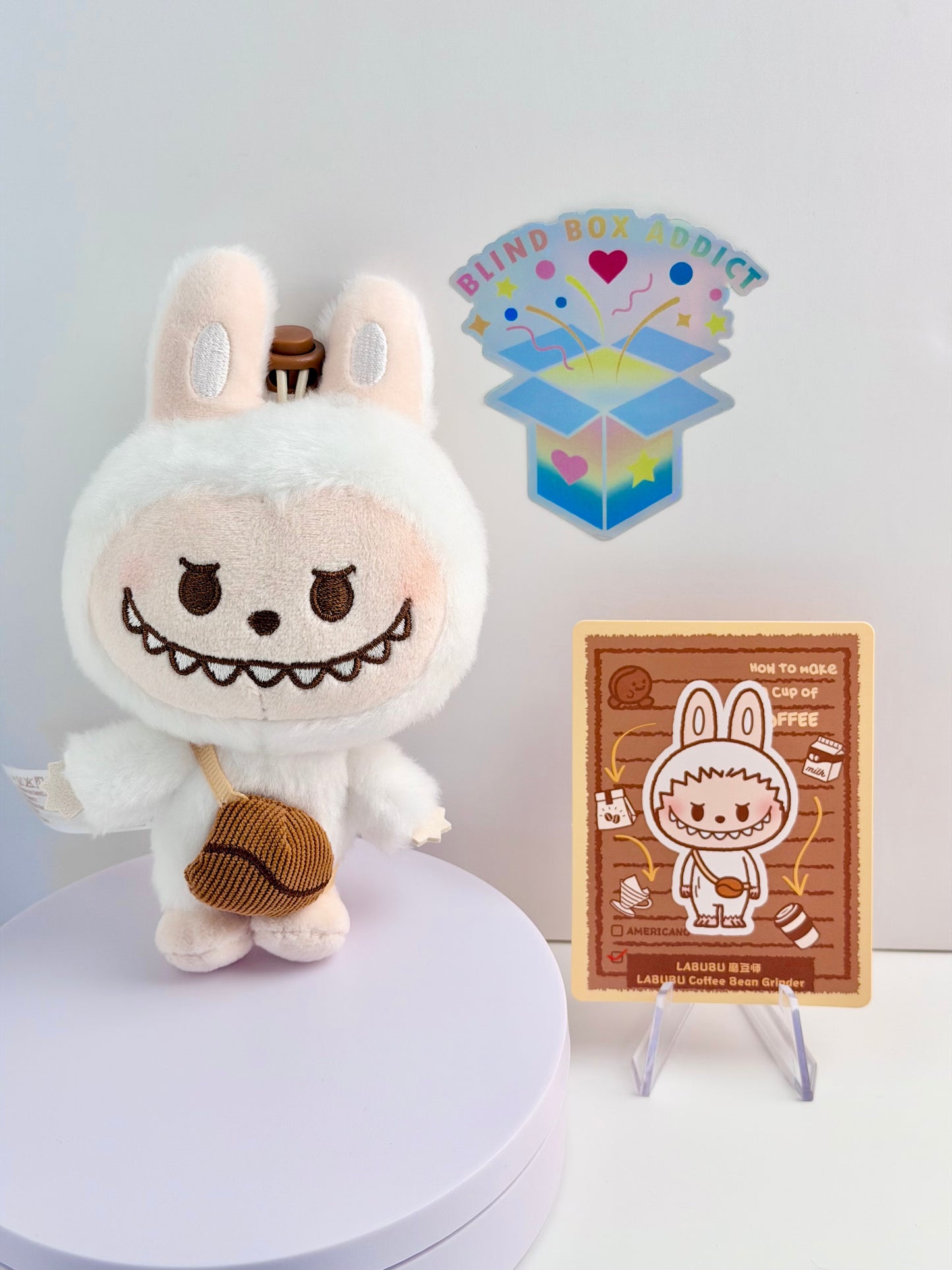 Pop Bean Coffee Factory Series - Labubu Plush Pendant