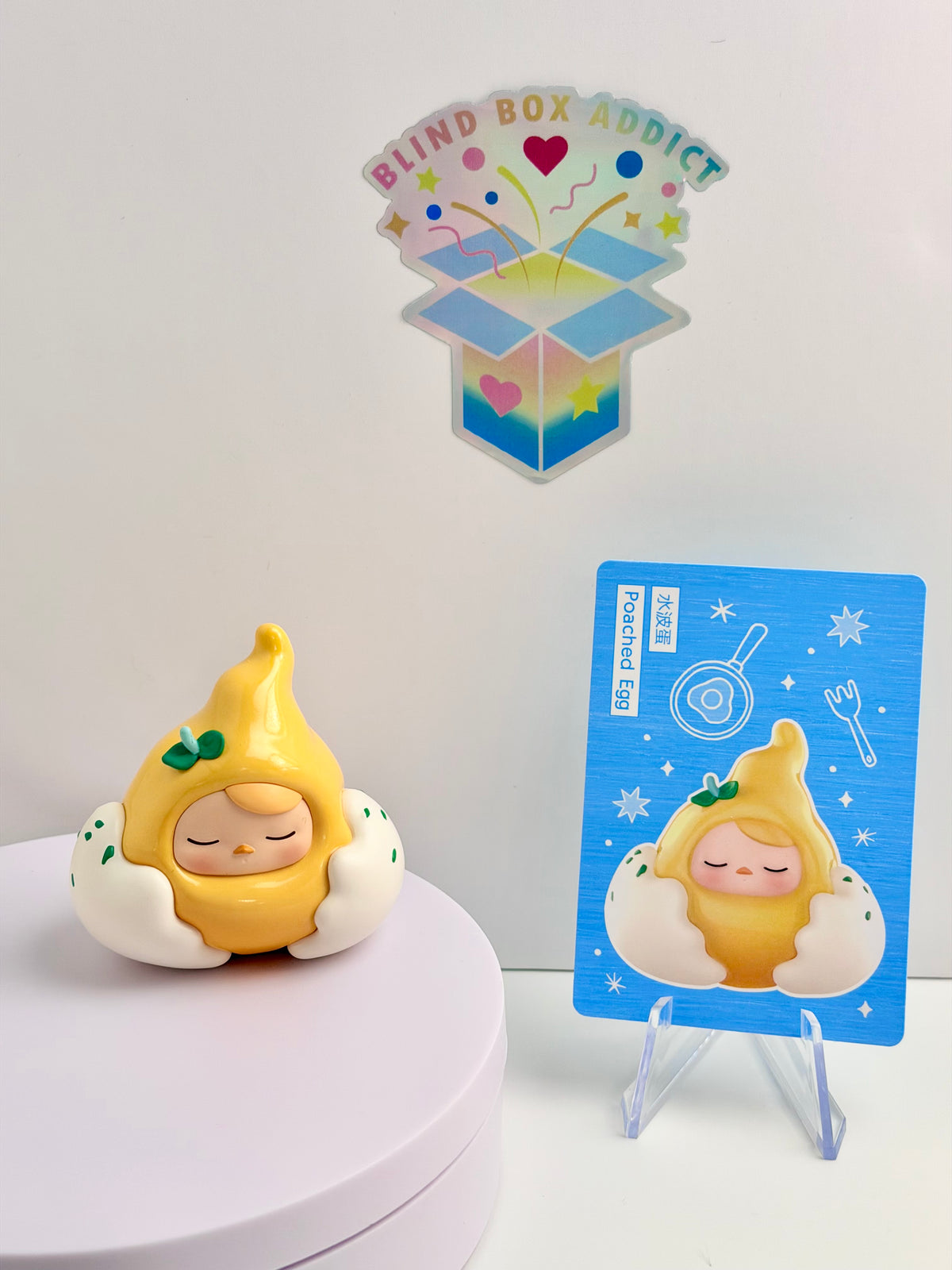 Pucky Egg Beanie Series - Poached Egg Vinyl Figure