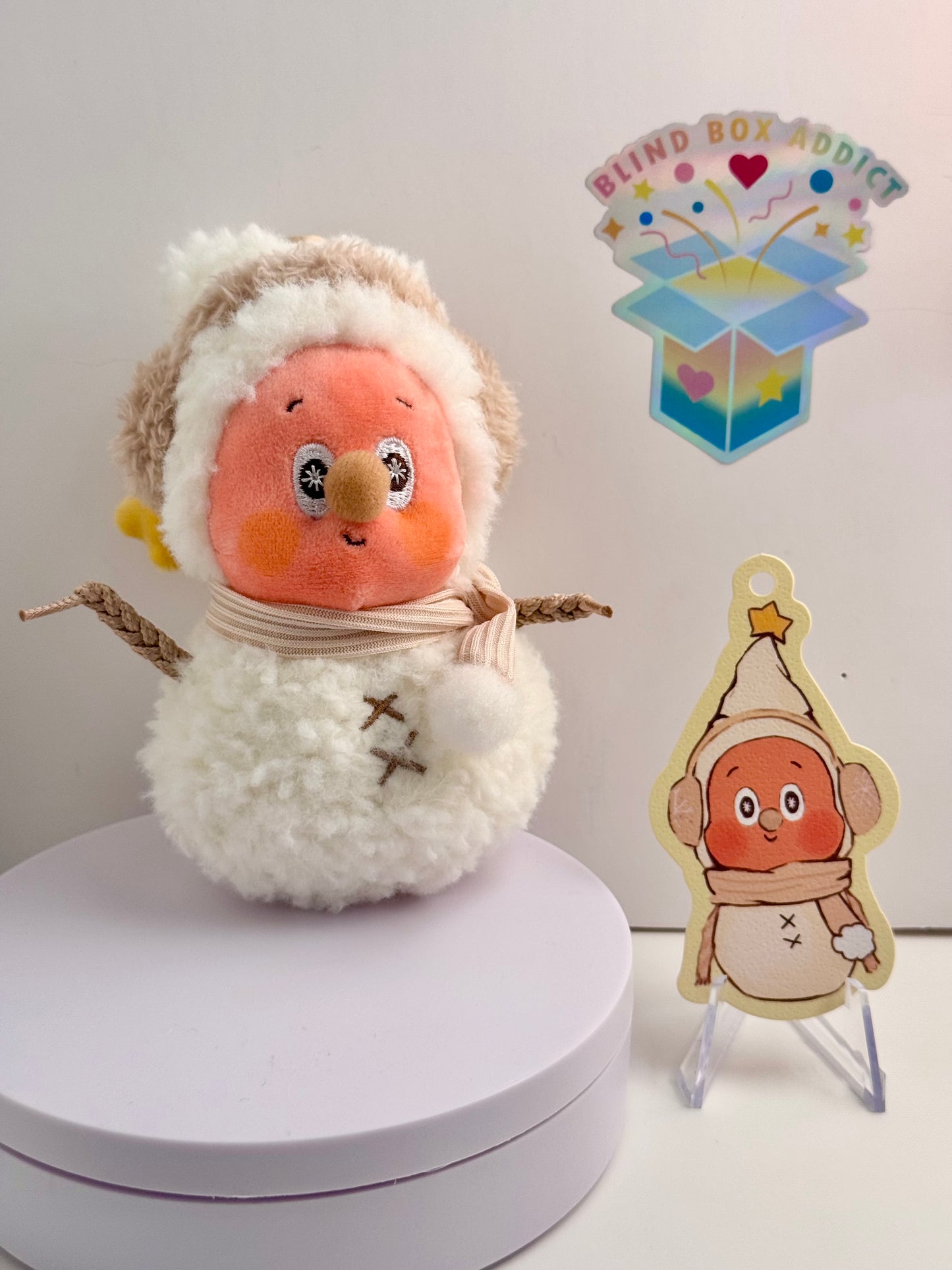 Twinkle Twinkle Sweet Dreams Forecast Series - Hug from Snowman Plush Pendant