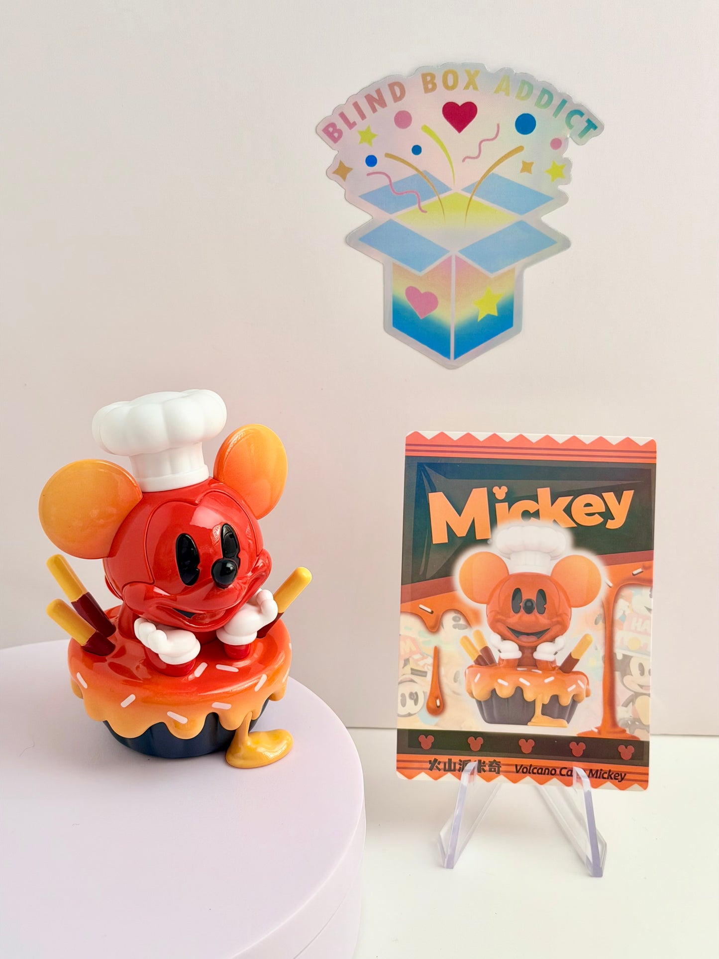 Mickey Childhood of Boundless Imagination Series - Volcano Cake Vinyl Figure