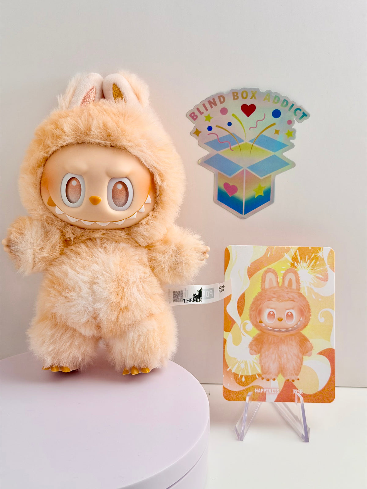 Labubu Big Into Energy Series - Happiness Plush Pendant