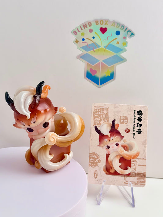 Dimoo Stories in the Cup Series- Auspicious Animal Seal Vinyl Figure