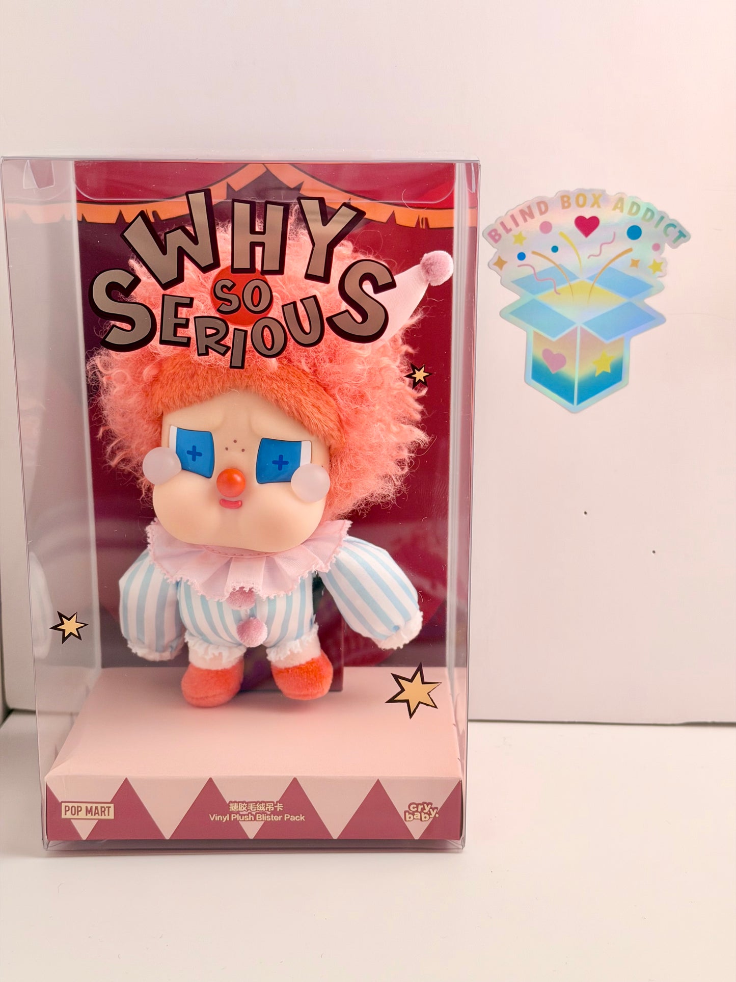 Crybaby Why So Serious Series - Blister Pack Plush Pendant
