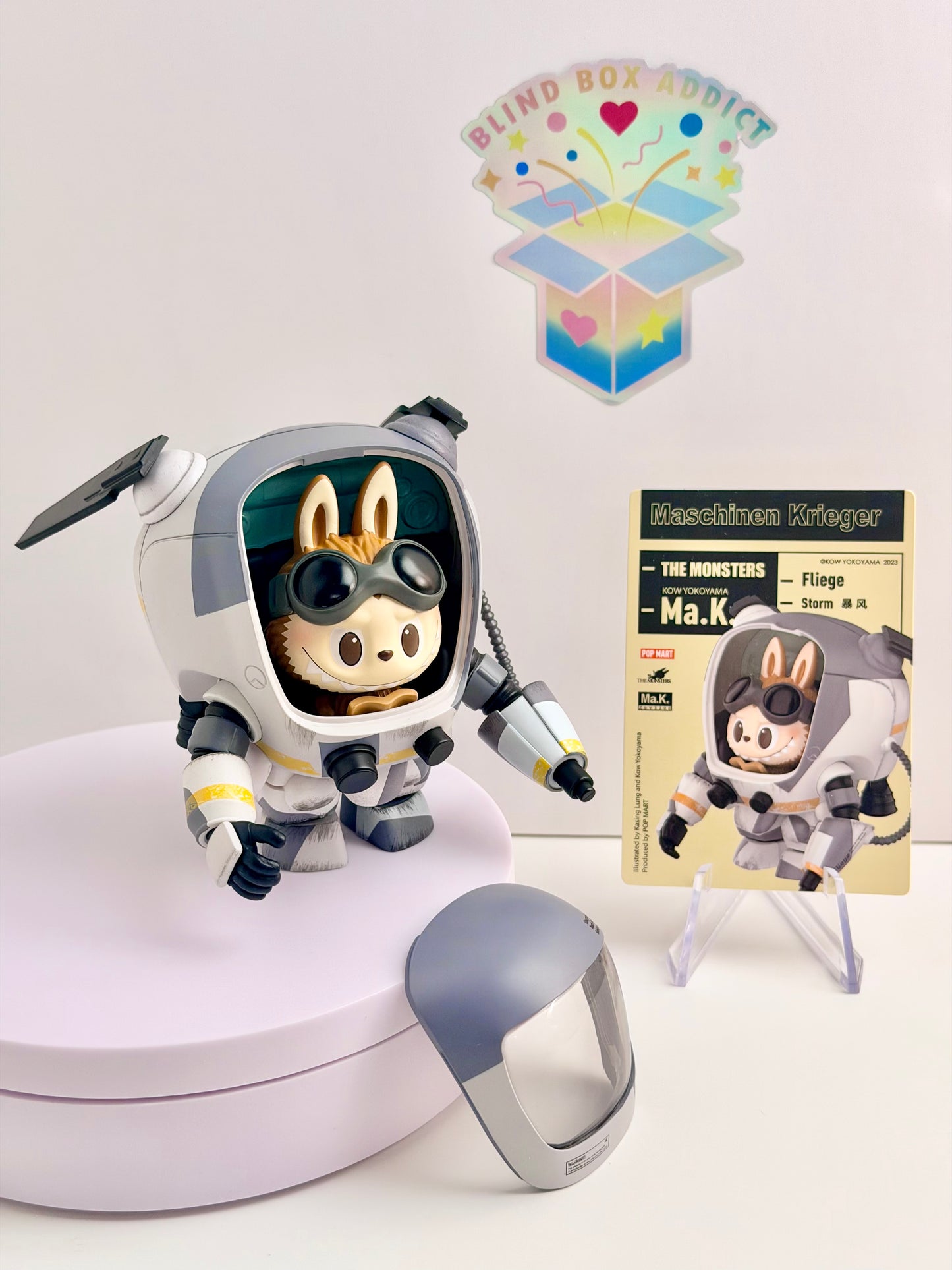 The Monsters x Kow Yokoyama Ma.K. Series - Labubu Fliege - Storm Vinyl Figure
