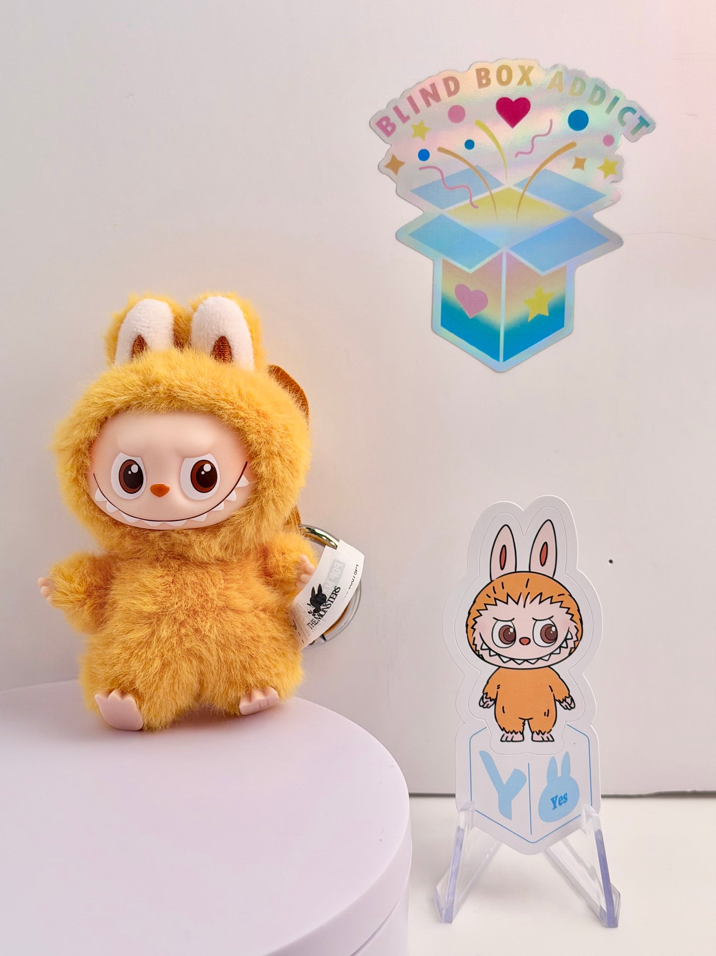 The Monsters Labubu Pin for Love Series - “Y” Plush Pendant