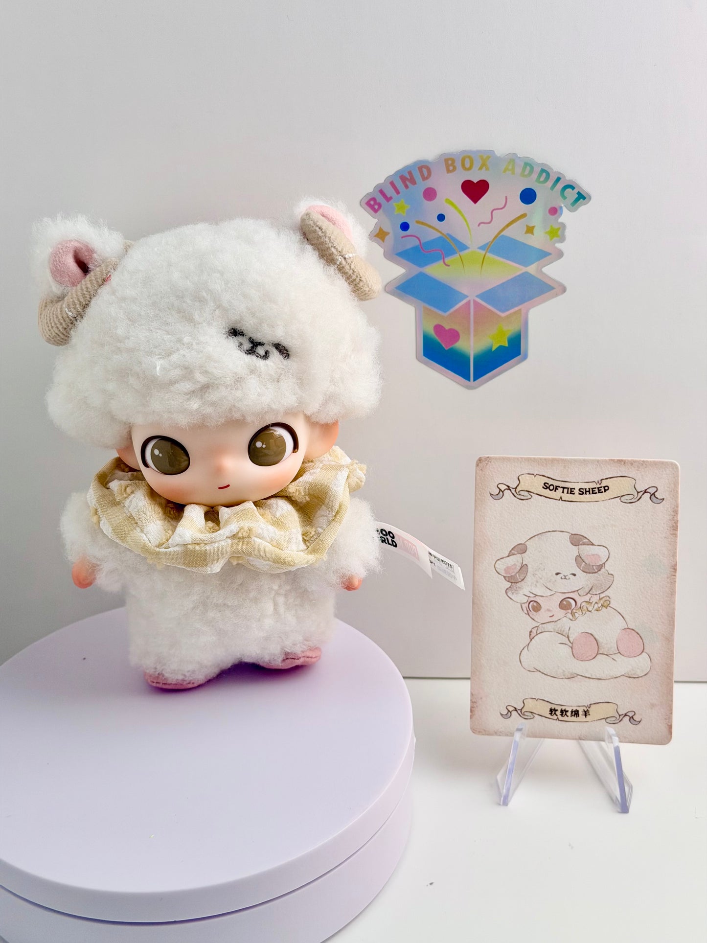 Dimoo The Secret Theatre Club Series - Softie Sheep Plush Pendant