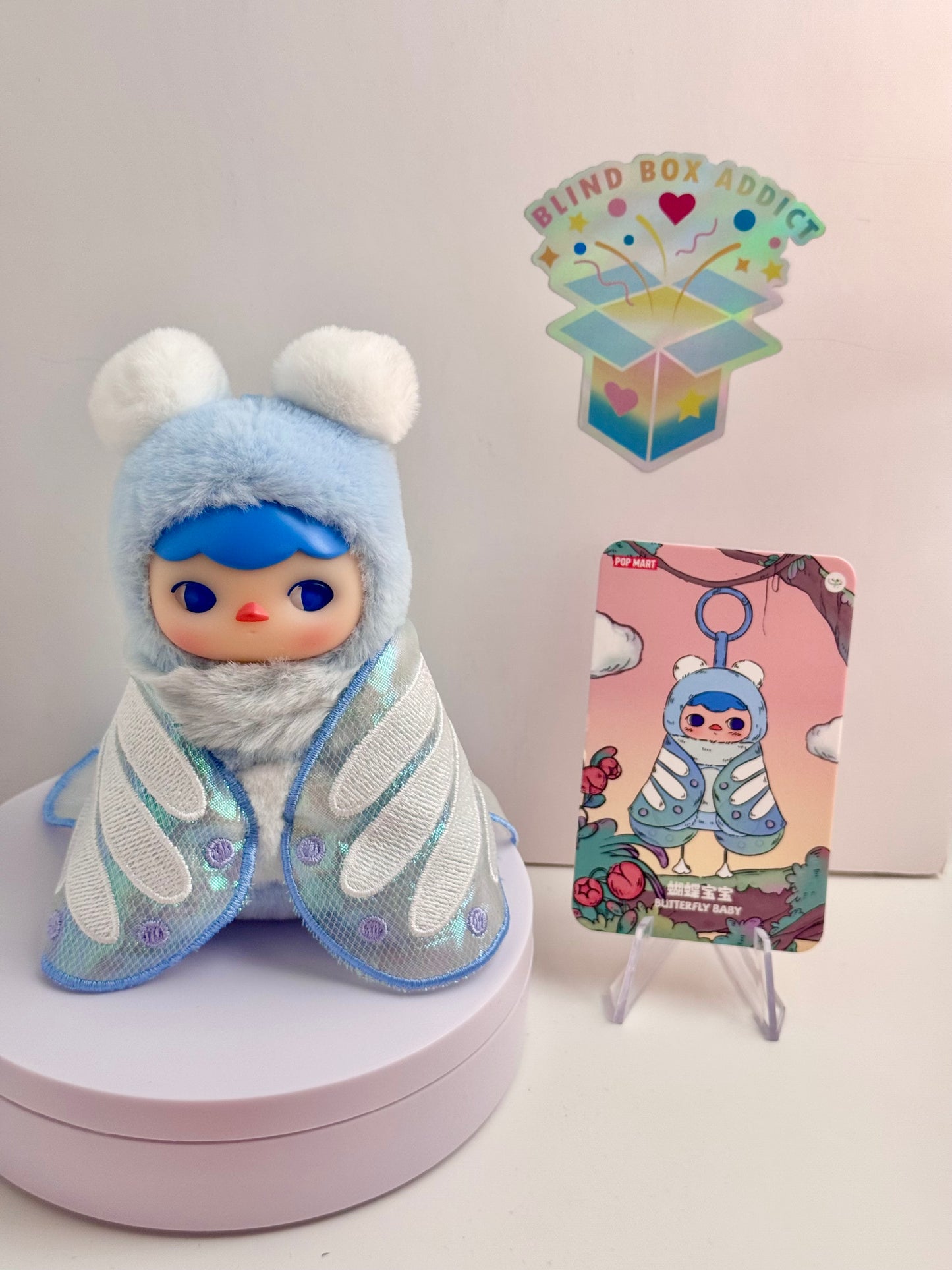 Pucky Forest Party Series - Butterfly Baby Plush Keychain
