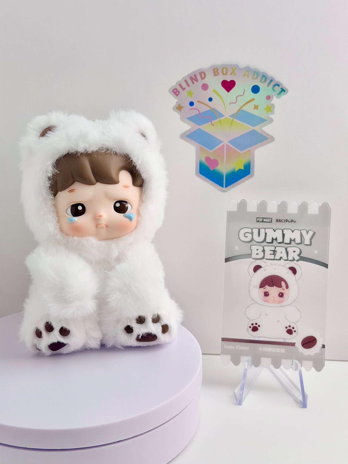 Hacipupu Gummy Bear Series - SECRET Latte Flavor Plush Keychain