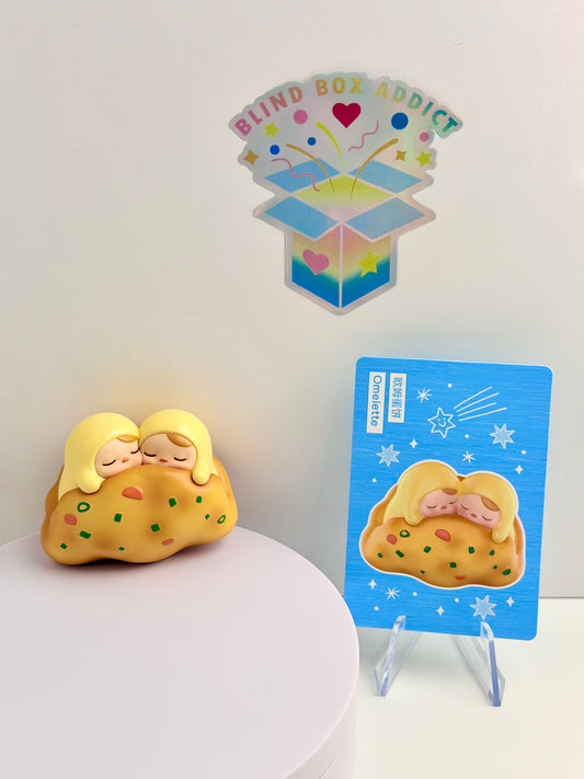 Pucky Egg Beanie Series - Omelette Vinyl Figure