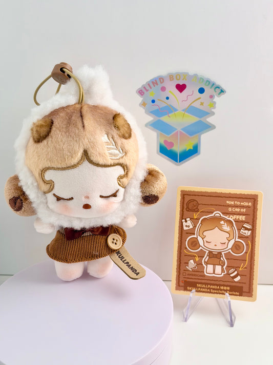 Pop Bean Coffee Factory Series - Skullpanda Plush Pendant