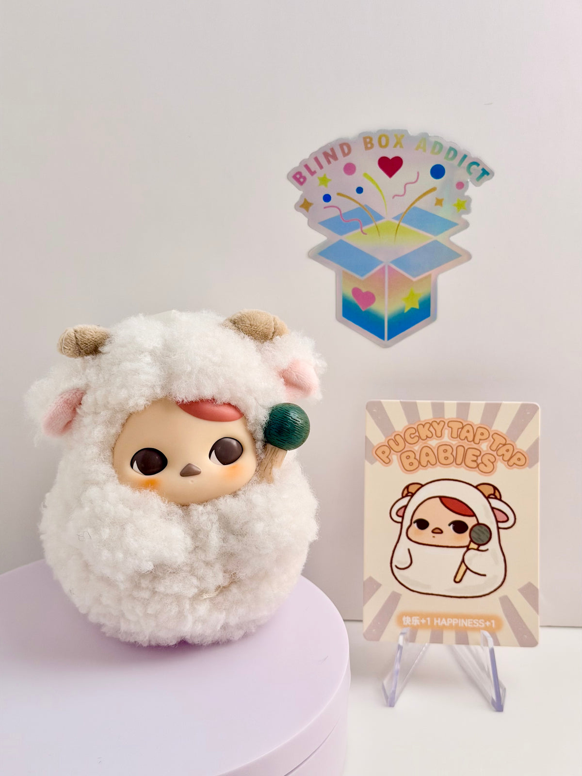 Pucky Tap Tap Babies Series - Happiness+1 Plush Pendant