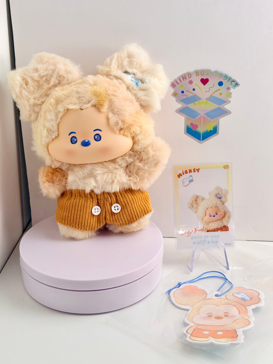 Mickey Head in the Clouds Series - Long Track Plush Pendant