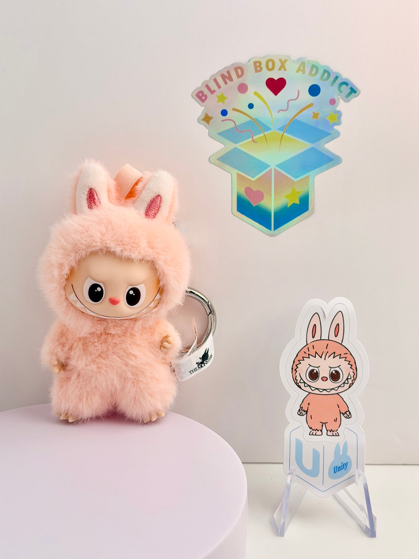 The Monsters Labubu Pin for Love Series - “U” Plush Pendant