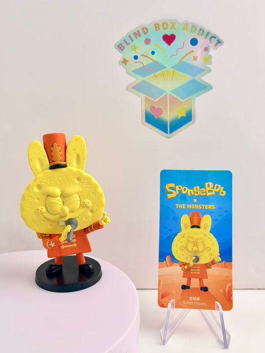 The Monsters x Spongebob Series - Labubu Sweet Victory Vinyl Figure