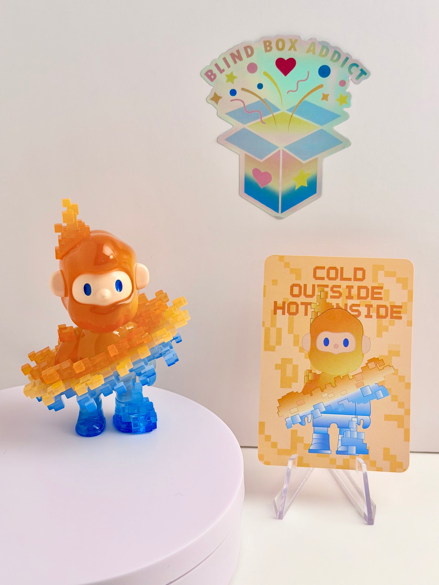 Farmer Bob Pixel Universe Series - Cold Outside Hot Inside Vinyl Figure