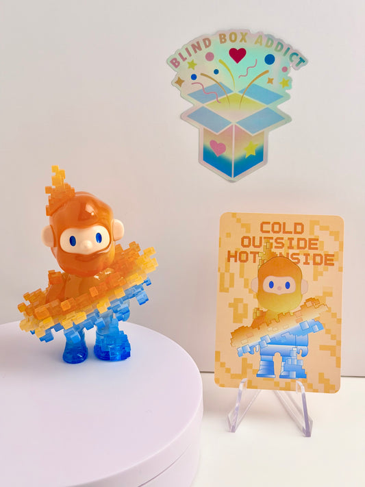 Farmer Bob Pixel Universe Series - Cold Outside Hot Inside Vinyl Figure