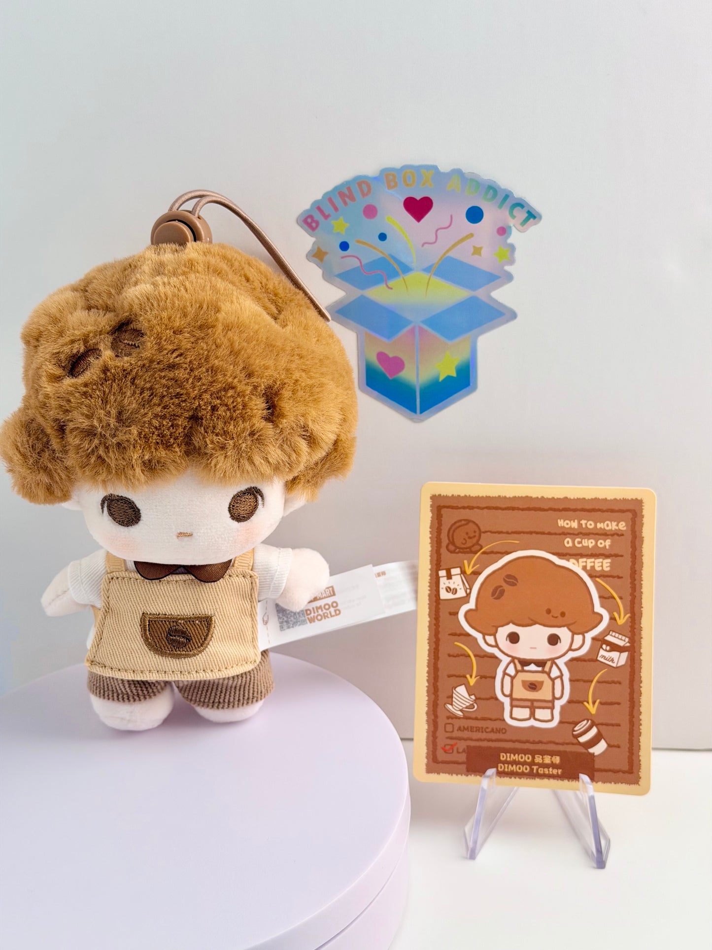 Pop Bean Coffee Factory Series - Dimoo Plush Pendant