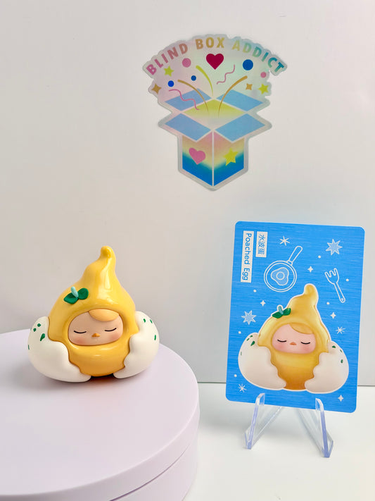 Pucky Egg Beanie Series - Poached Egg Vinyl Figure