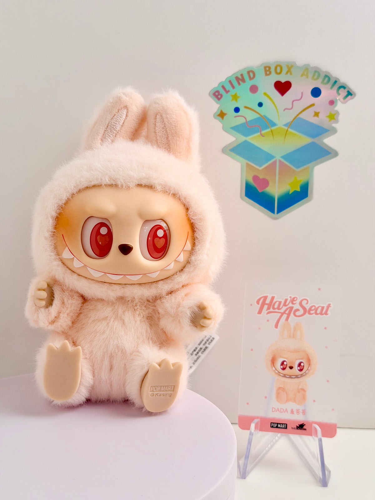 Labubu Have a Seat Series - Dada Plush Pendant