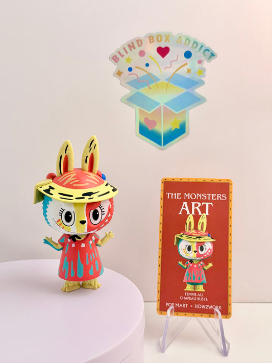 The Monsters Art Series - Femme Au Chapeau Buste Labubu Vinyl Figure