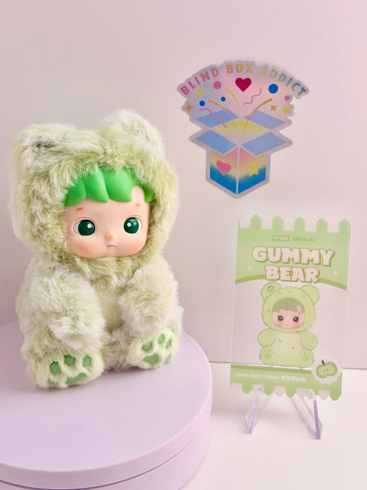 Hacipupu Gummy Bear Series - Green Apple Flavor Plush Keychain